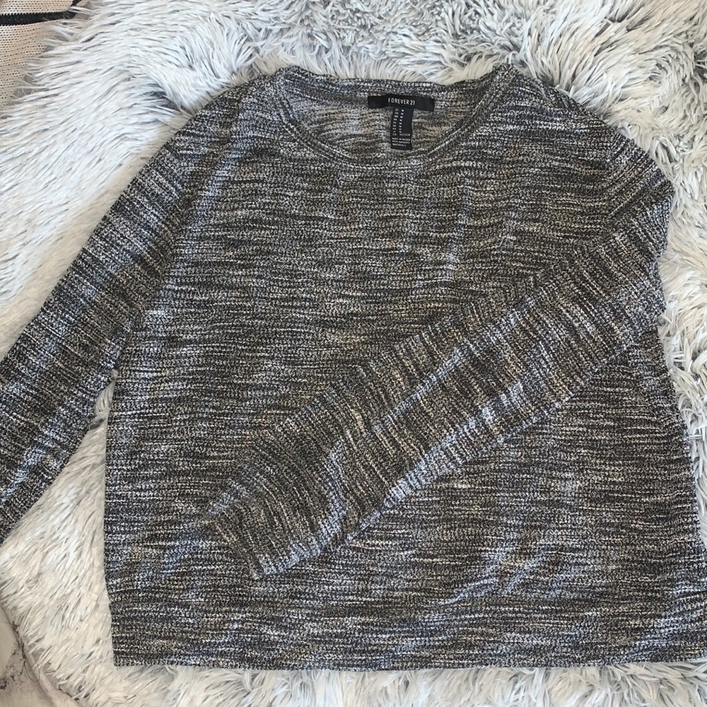 Forever 21 Dark Grey Marled long sleeve